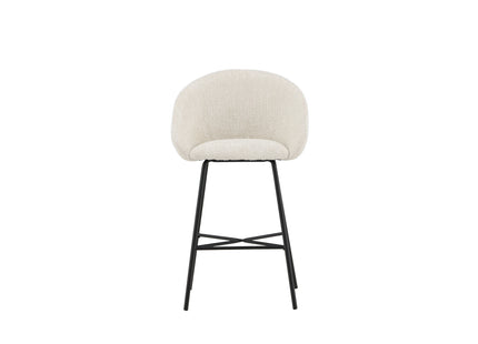 Venture Home Velvet Barstolar 2-pack Vit
