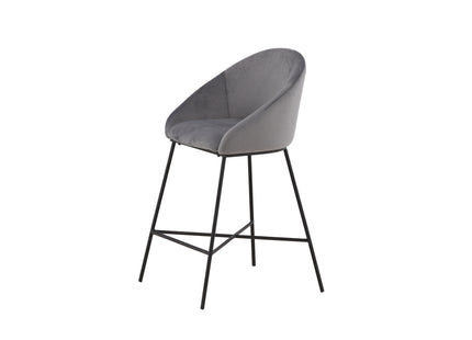 Venture Home Velvet Barstolar Mörkgrå