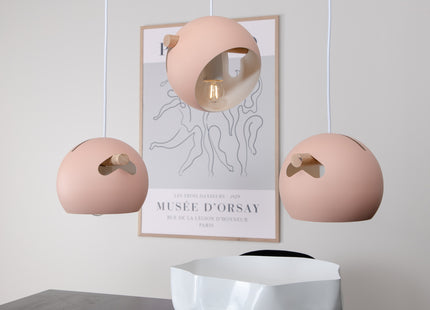 Venture Home Tubbie Taklampa Dammig rosa