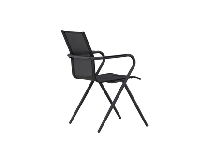 Venture Home Alina Matstol Utomhus 6-pack Svart