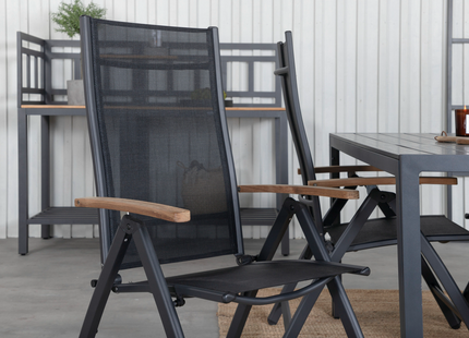 Venture Home Panama Positionsstol 2-pack Svart