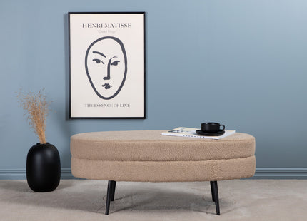 Venture Home Otto Ottoman 40 x 41 x 100 Beige