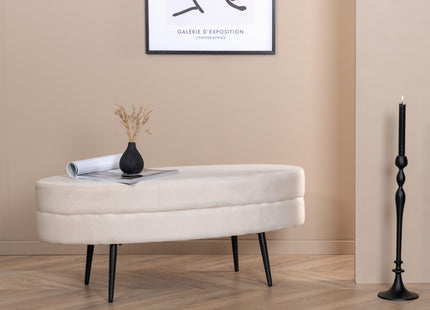 Venture Home Otto Ottoman 40 x 41 x 100 Vit