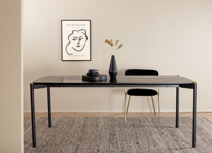 Pelle Rektangulära Matbord 190 x 90 Black