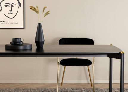 Pelle Rektangulära Matbord 190 x 90 Black