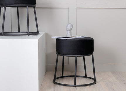 Venture Home Petra Puff ⌀46 ⌀46 Svart