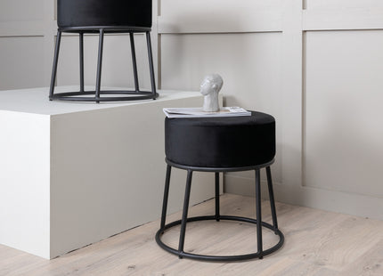 Venture Home Petra Puff ⌀46 ⌀46 Svart