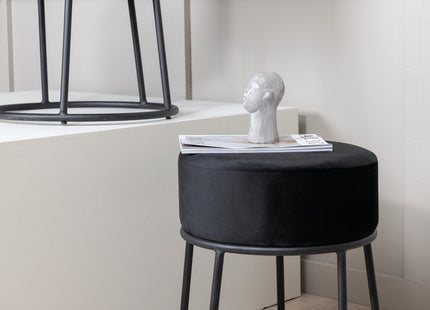 Venture Home Petra Puff ⌀46 ⌀46 Svart