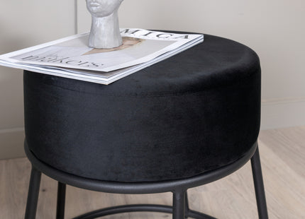 Venture Home Petra Puff ⌀46 ⌀46 Svart