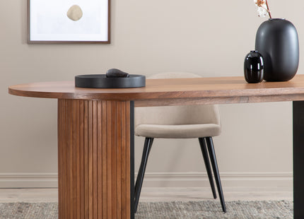 Bianca Ovala Matbord 200 x 90 Walnut