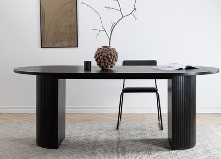 Bianca Ovala Matbord 200 x 90 Black