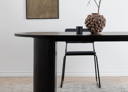 Bianca Ovala Matbord 200 x 90 Black