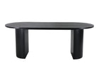 Bianca Ovala Matbord 200 x 90 Black