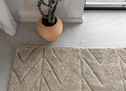 Vind Zoe Rektangulära Matta 300 x 200 Beige