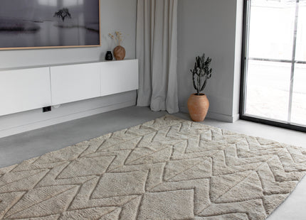 Vind Zoe Rektangulära Matta 300 x 200 Beige