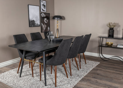 Venture Home Leone Matstolar 2-pack Svart