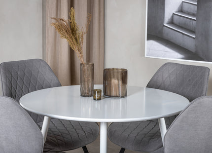 Plaza Runda Matbord ⌀100 White