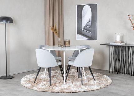 Plaza Runda Matbord ⌀100 White