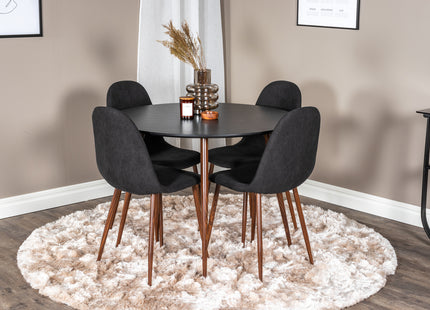 Plaza Runda Matbord ⌀100 Black