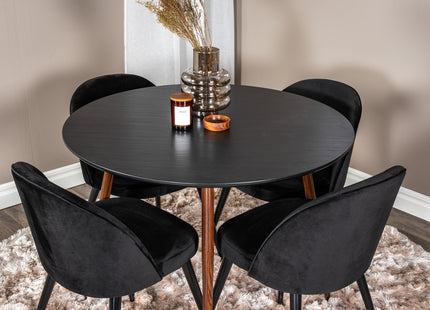 Plaza Runda Matbord ⌀100 Black