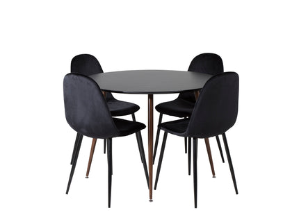 Plaza Runda Matbord ⌀100 Black