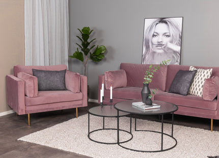 Venture Home Boom 3-sits Soffa Rosa