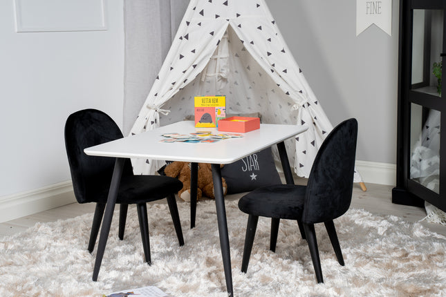 Venture Home Velvet Barnstolar Svart