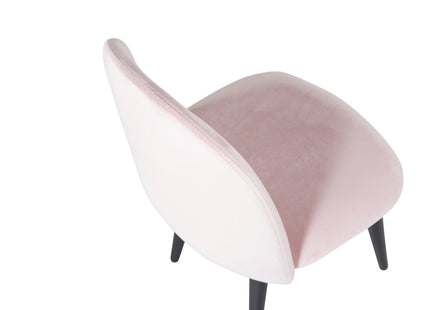 Venture Home Velvet Barnstolar Rosa