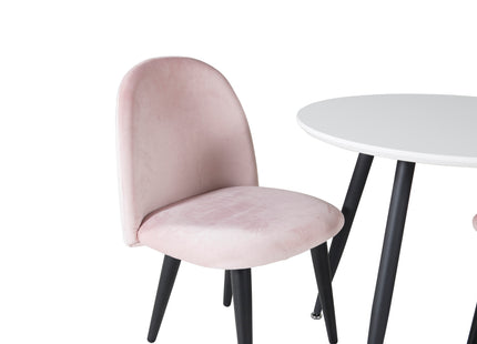 Venture Home Velvet Barnstolar Rosa