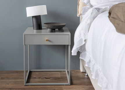 Venture Home Bakal Sidobord 43 x 41 Ljusgrå