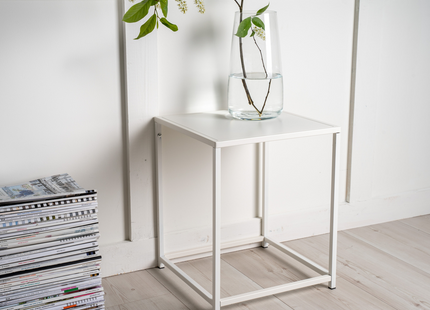 Venture Home Staal Sidobord 37 x 38 Vit