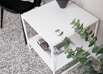 Venture Home Staal Sidobord 50 x 50 Vit