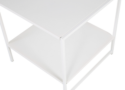Venture Home Staal Sidobord 50 x 50 Vit
