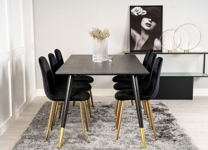 Dipp Rektangulära Matbord 180 x 90 Black
