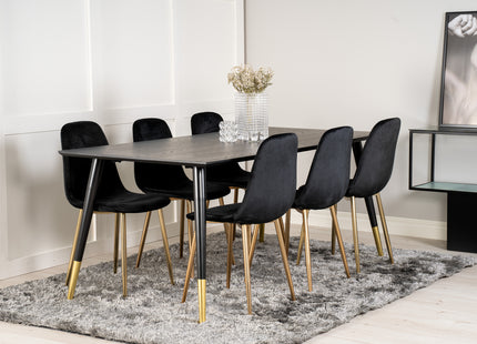 Dipp Rektangulära Matbord 180 x 90 Black