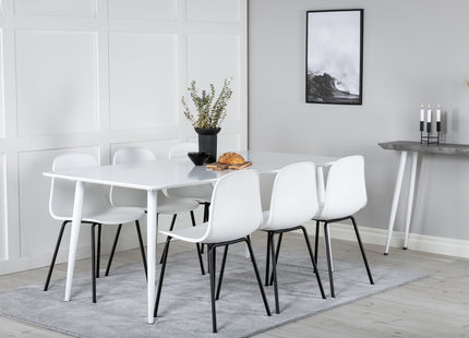 Polar Rektangulära Matbord 180 x 90 White