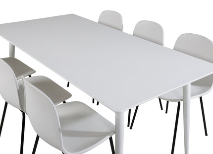 Polar Rektangulära Matbord 180 x 90 White