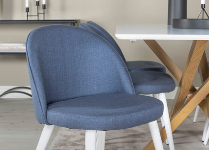 Venture Home Velvet Matstolar 2-pack Blå
