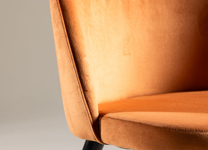 Venture Home Velvet Matstolar 2-pack Rostig orange