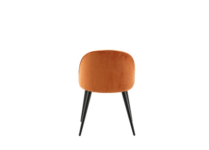 Venture Home Velvet Matstolar 2-pack Rostig orange