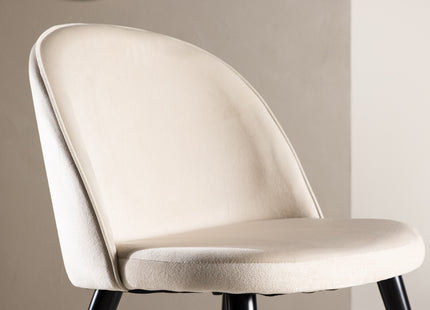 Venture Home Velvet Matstolar 2-pack Beige