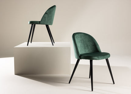Venture Home Velvet Matstolar 2-pack Grön
