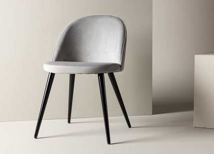 Venture Home Velvet Matstolar 2-pack Grå
