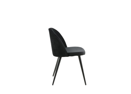 Venture Home Velvet Matstolar 2-pack Svart