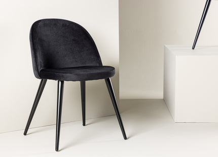 Venture Home Velvet Matstolar 2-pack Svart