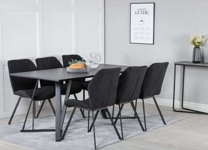 Marina Rektangulära Matbord 180 x 90 Black