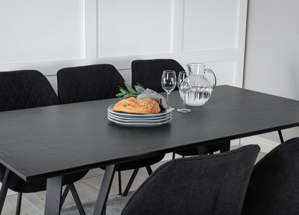 Marina Rektangulära Matbord 180 x 90 Black
