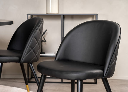 Venture Home Velvet Matstolar 2-pack Svart