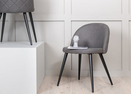 Venture Home Velvet Matstolar 2-pack Grå