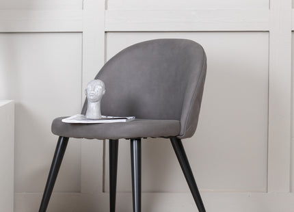 Venture Home Velvet Matstolar 2-pack Grå